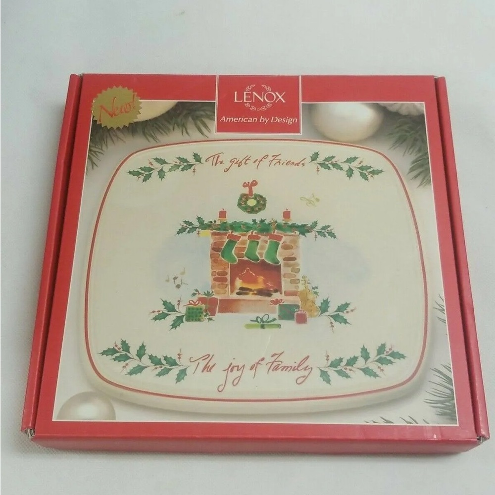 Lenox Holiday Inspirations & Illustrations Gift of Friends 8 1/4" Trivet NWT